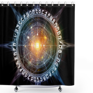 Personality  Elements Of Sacred Geometry Shower Curtains