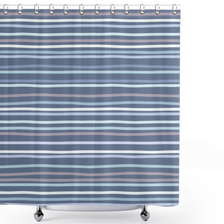 Personality  Vector Abstract Background With Hand-drawn Uneven Stripes. Shower Curtains