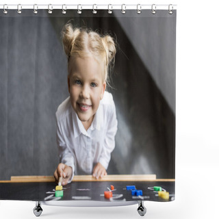 Personality  Child Studying Numbers Shower Curtains