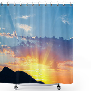 Personality  Sunrise Shower Curtains