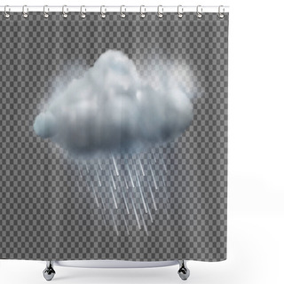 Personality  Single Weather Icon Shower Curtains