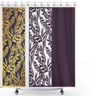 Personality  Trendy Laser Cut Ornamental Vector Template. Luxury Greeting Car Shower Curtains
