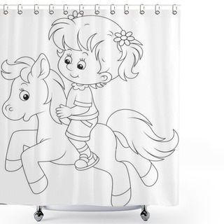Personality  Little Rider Shower Curtains