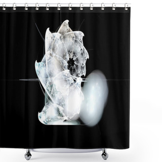 Personality  Abstract White Background Shower Curtains