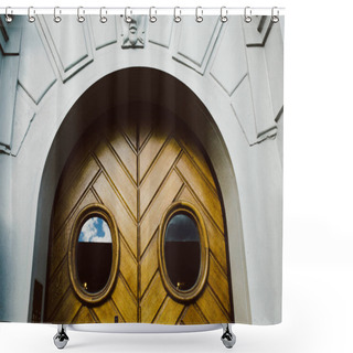 Personality  Doors Shower Curtains