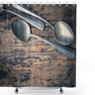 Personality  Vintage Spoons Shower Curtains