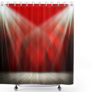 Personality  Stage Light As Background Shower Curtains