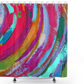 Personality  Painting Abstract Texture Background Shower Curtains