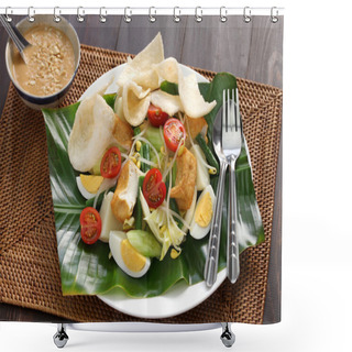 Personality  Gado Gado, Indonesian Salad With Peanut Sauce Shower Curtains