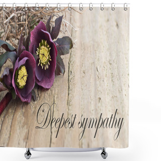 Personality  Condolence Card Shower Curtains