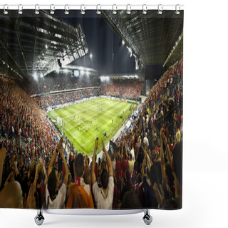 Personality  Football. Wisla Krakow Soccer Stadium Shower Curtains