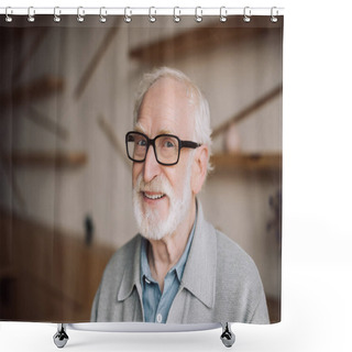 Personality  Senior Man Shower Curtains