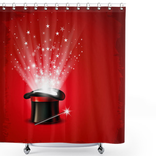 Personality  Magic Hat Shower Curtains