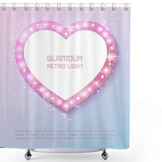 Personality  Star Retro Light Banner.  Shower Curtains