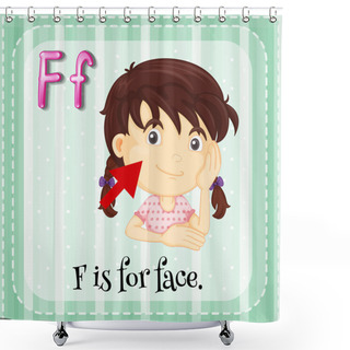 Personality  Letter F Shower Curtains