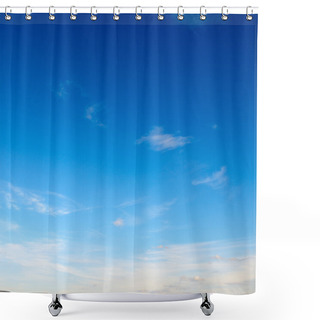 Personality  Clouds In The Blue Sky Shower Curtains