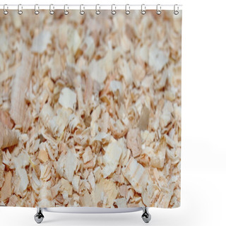 Personality  Wood Shavings Background Shower Curtains