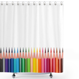 Personality  Colored Pencils. Shower Curtains