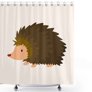Personality  Animal Hedgehog Cartoon Theme Elements Shower Curtains