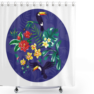 Personality  Toucans. Shower Curtains