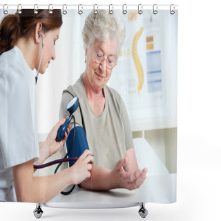 Personality  Measuring Blood Pressure Shower Curtains