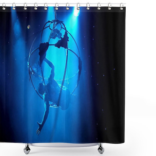 Personality  Aerialist Shows Acrobatic Feats Shower Curtains