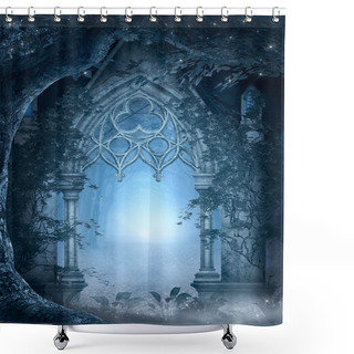 Personality  Blue Passage Shower Curtains