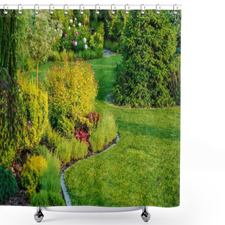 Personality  Home Garden Design Shower Curtains