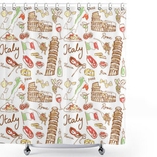 Personality  Italy Icons Shower Curtains
