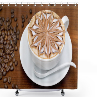Personality  Coffee Cappuccino Shower Curtains