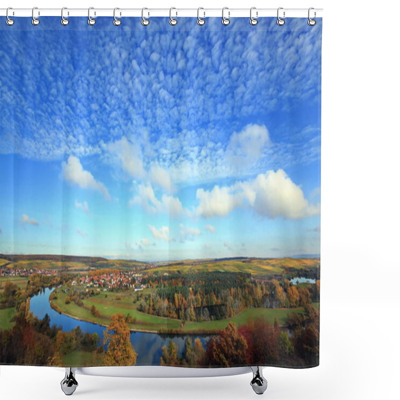 Personality  Volkach Is A Well-known Wine-growing Region In Germany, Bavaria, Franconia Shower Curtains