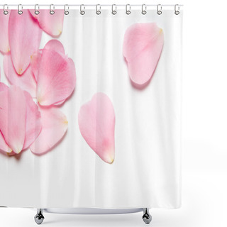 Personality  Pink Rose Petals Shower Curtains