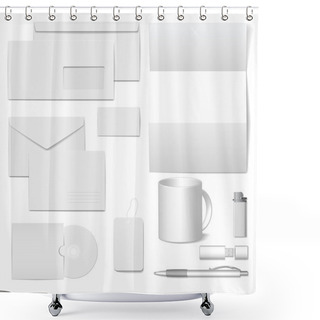 Personality  Vector Corporate Identity Template Shower Curtains
