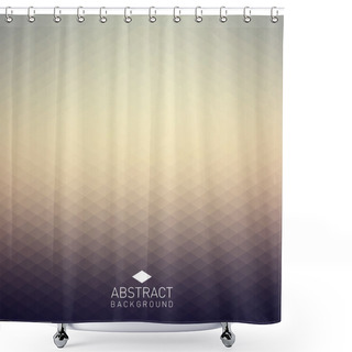 Personality  Abstract Triangle Background Shower Curtains