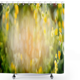 Personality  Blurred Summer Nature Background Shower Curtains