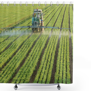 Personality  Farming Tractor Shower Curtains