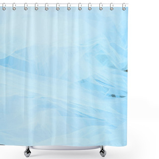 Personality  Abstract Soft Chiffon Blue Fatin Texture Background Shower Curtains