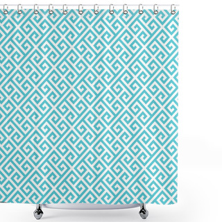 Personality  Greek  Pattern Background. Vintage Vector Pattern. Shower Curtains