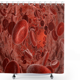 Personality  Blood Circulation Shower Curtains