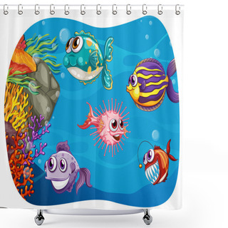 Personality  Sea Monster Shower Curtains