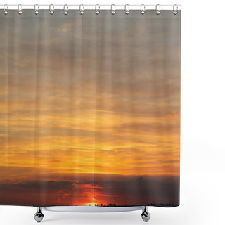 Personality  Sky With Clouds And Sun Shower Curtains