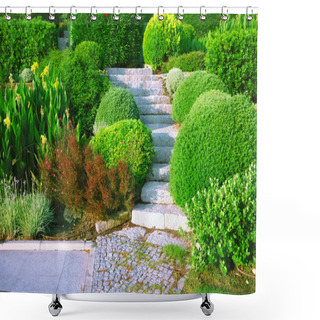 Personality  Landscaping In The Garden Shower Curtains