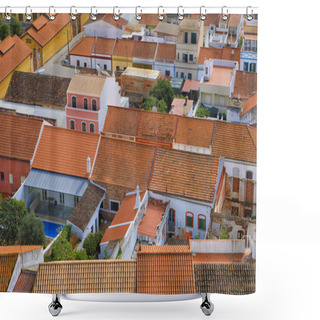Personality  Rooftop View In Silves, Portugal Shower Curtains