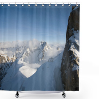 Personality  French Alps Shower Curtains