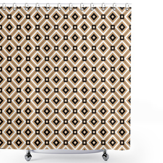 Personality  Vintage Cross Lines Gold Vector Pattern Or Background Shower Curtains