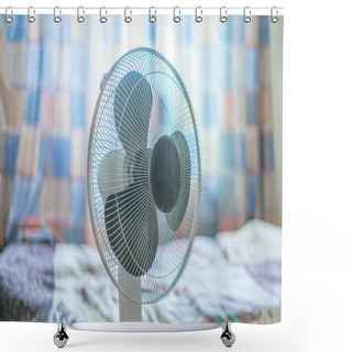 Personality  Close Up Electrical Air Cooler At Home In The Room Shower Curtains