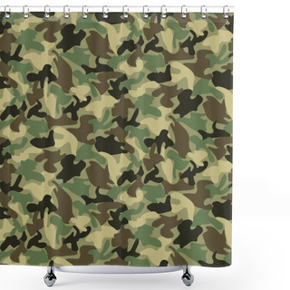 Personality  Abstract Military Camouflage Background Shower Curtains