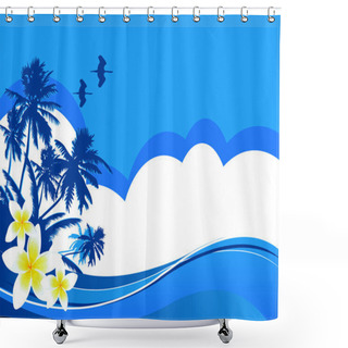 Personality  Summer Vacation Shower Curtains