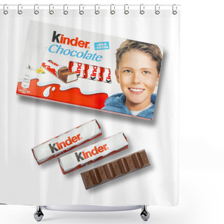 Personality  Kinder Chocolate Bars Shower Curtains