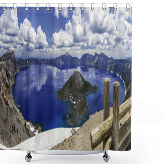 Personality  Crater Lake Shower Curtains